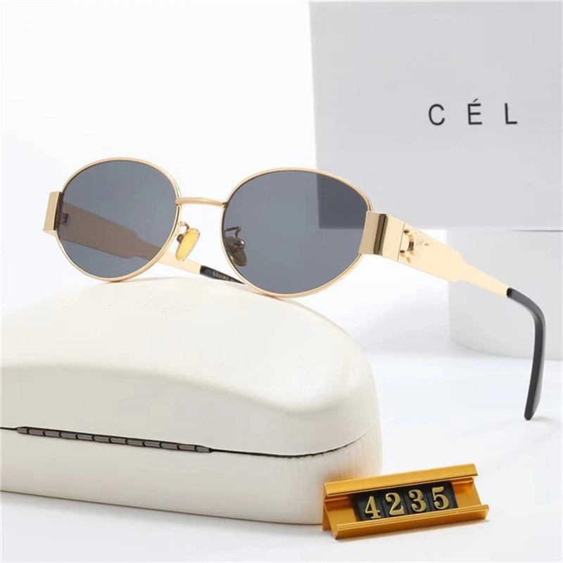 2022 Metal Half Frame Designer Polarized Sunglasses Man Woman Famous Brands Sun Glasses Male Retro Rivet Custom Logo Eyewear