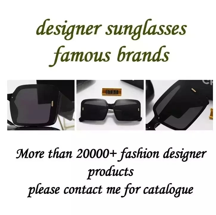 Plastic Luxury Famous Branded Glasses Anti Ultraviolet UV400 Sunglasses Oversized Cc Fashionable Sunglasses for Women