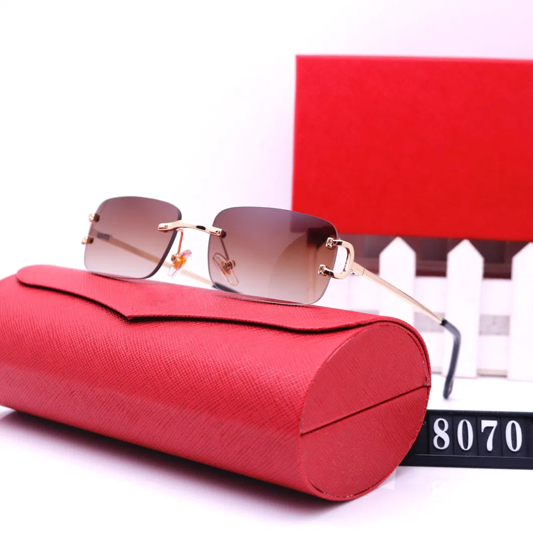 Fashion Hot Selling Retro Sunglasses Women and Men Luxury Designer Metal Shades