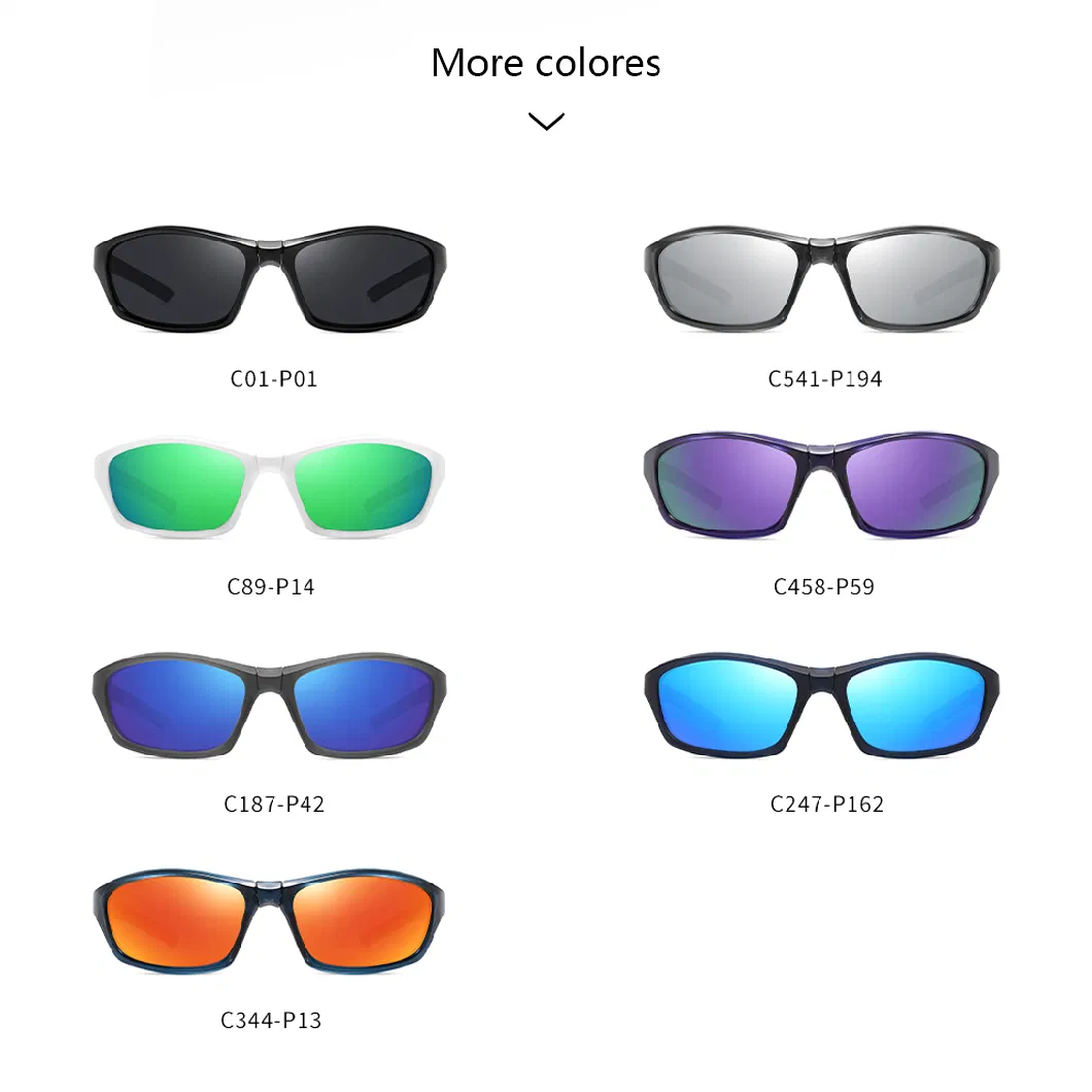 Factory Wholesale Outdoor Fishing Driving Polarized Sun Glasses Blue Light Blocking Shades Eyewear Famous Brands Designer Custom Sport Sunglasses