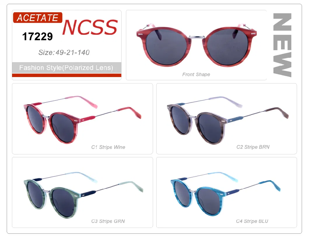 2021 Top Quality Fashion Spring Latest Style Acetate Sunglasses