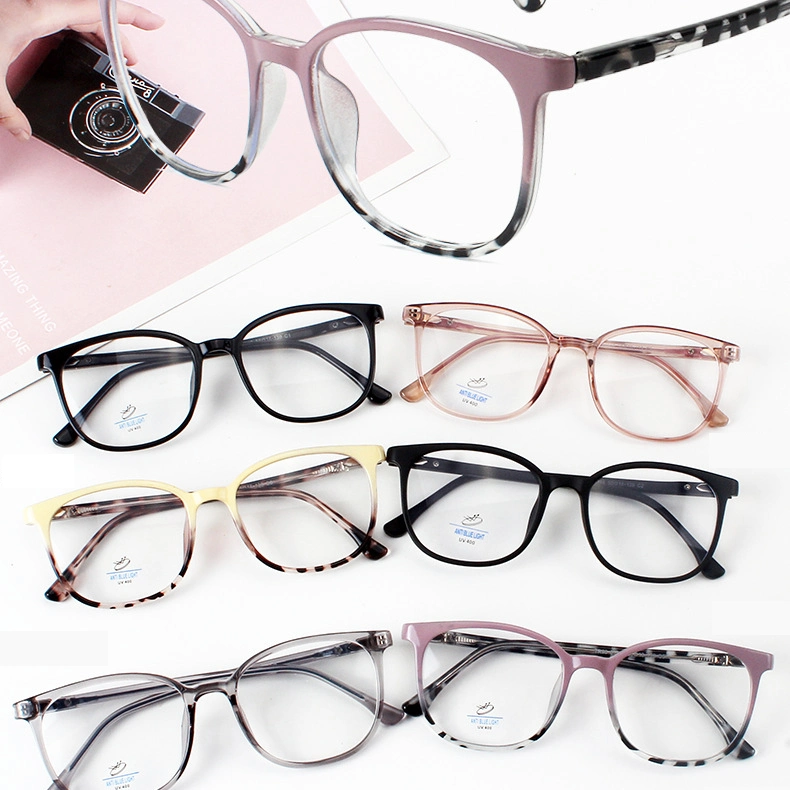 Hot Selling Retro Big Frame Anti-Blue and Ultraviolet Optical Frame Fashion Customized Designer Reading Eyewear Men Women Glasses
