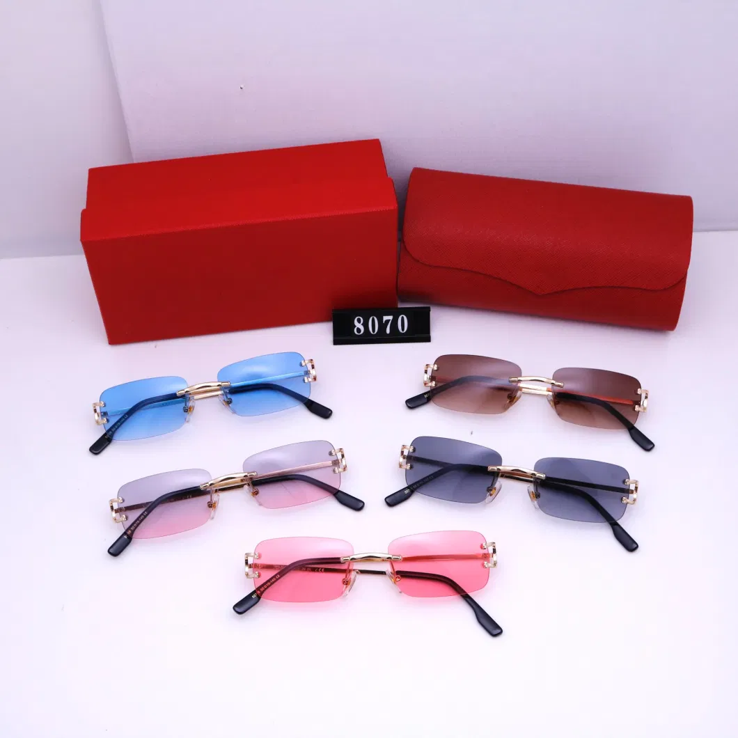 Fashion Hot Selling Retro Sunglasses Women and Men Luxury Designer Metal Shades