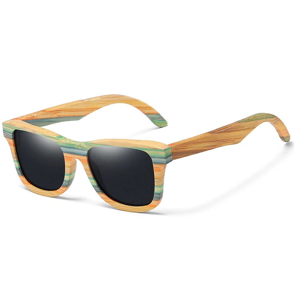 Wood Bamboo Sunglasses Polarized for Women Mens, Designer Glasses UV Protection Lens