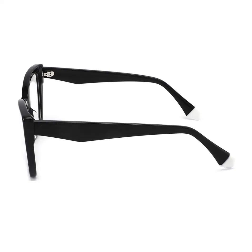 Wholesale Oversized Acetate Spectacle Crystal Vision Eyewear Unisex Optical Frame