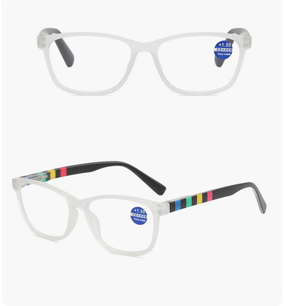 New Arrival OEM High Quality Full Rim PC Rectangle Frame Reading Glasses in Optional Colors