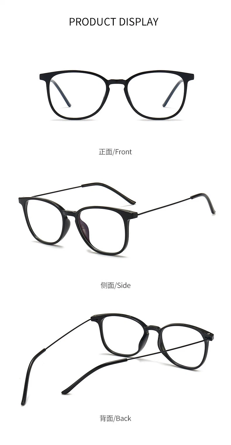 High-End Custom Wholesale Cheap Retro Frame Unisex Computer Presbyopia Anti Blue Light Blocking Fashion Reading Glasses