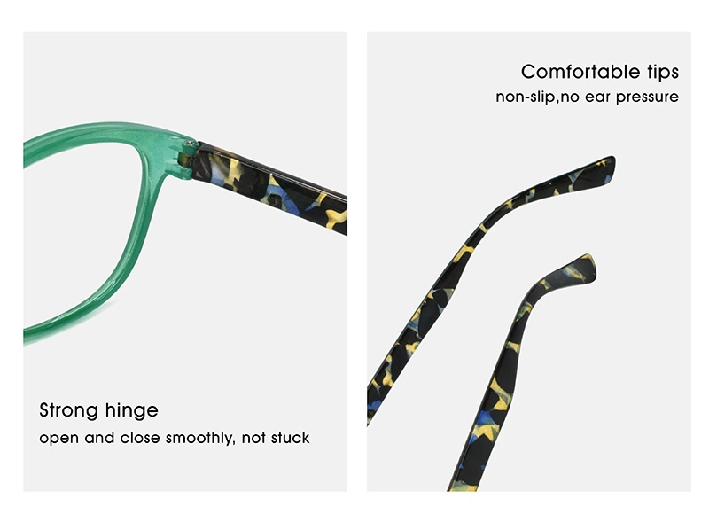 Pilot Optics New Design Light Custom Half Frame Rim Reading Glasses