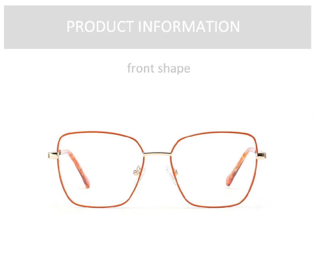 Gd China Wholesale Women Metal Shinny Stainless Optical Frames Classic Designer Spring Hinge Optical Eyeglass Frames