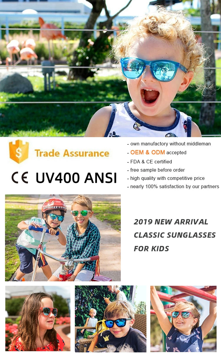 Fashion Baby Custom Retro Boys Girls Kids Shades Sunglasses Sun Glasses for Kids Children