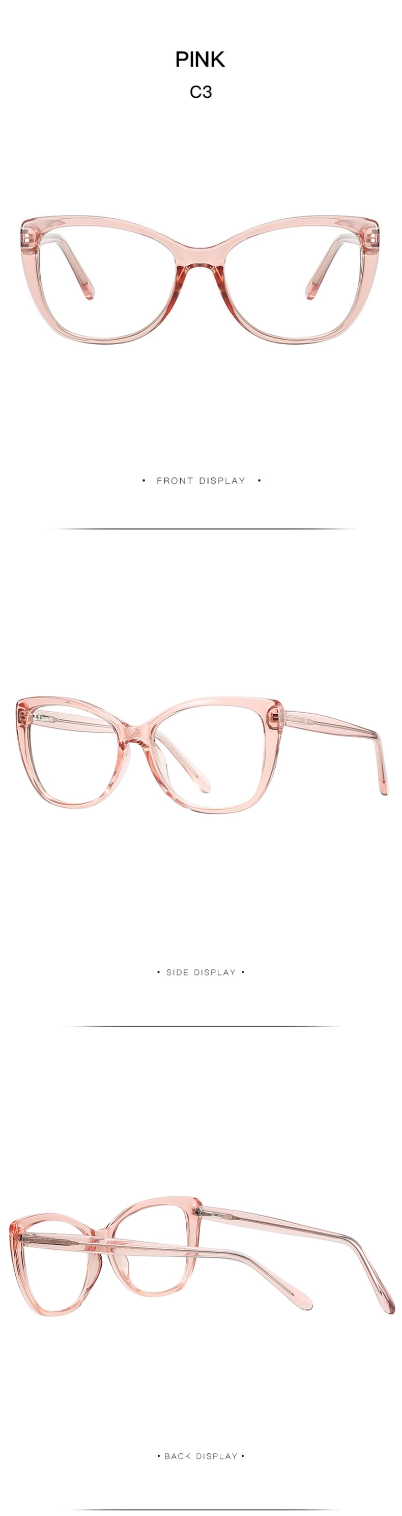 New Model Fashion Vintage Cat Eye Reading Glasses Optical Frame Anti Blue Light Blocking Computer Women Men Glasses