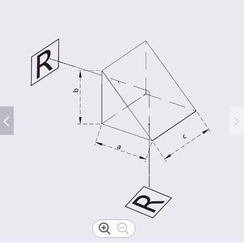 2023 Newly Designed Sapphire Light Guide Block Optical Prism Quadrangular Prism Supports Custom Optical Experimental Instrument Right-Angle Prism