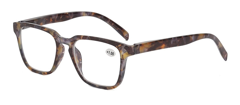 Fashion Pattern Large Frame Reading Glasses Manufacturers Wholesale HD Spring Legs