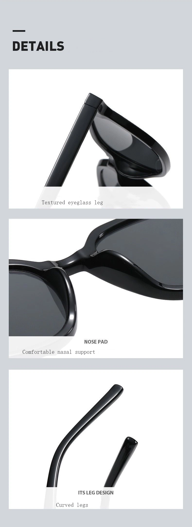 Wholesale Factory Fashionable High Quality Sun Shades UV400 Brand Designer Gradient Lenses Man and Woman Frame Sunglasses