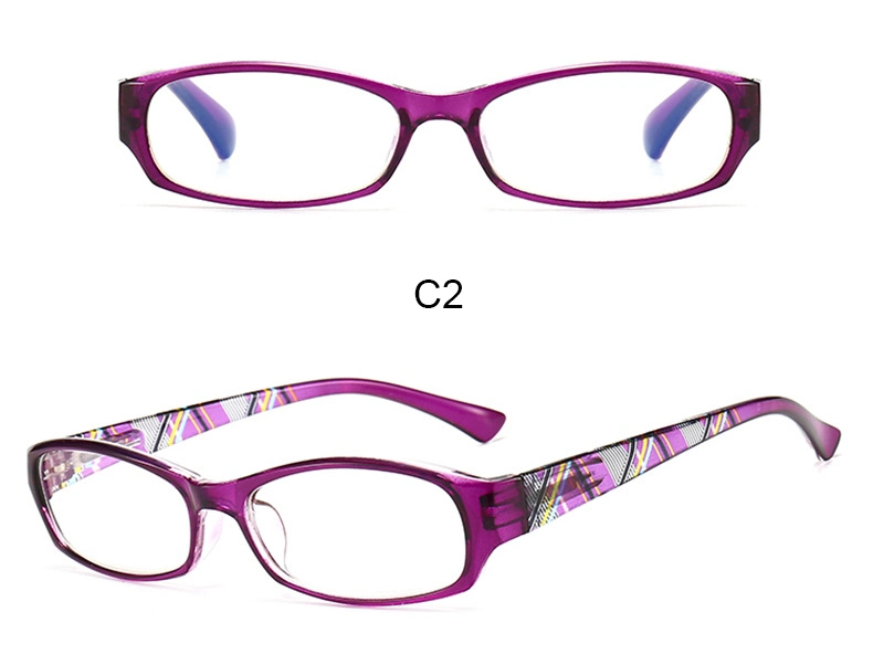 2020 Plastic Custom PC Reading Glasses Men Women Blue Light Blocking Prescription Diopter +1.0~+4.0