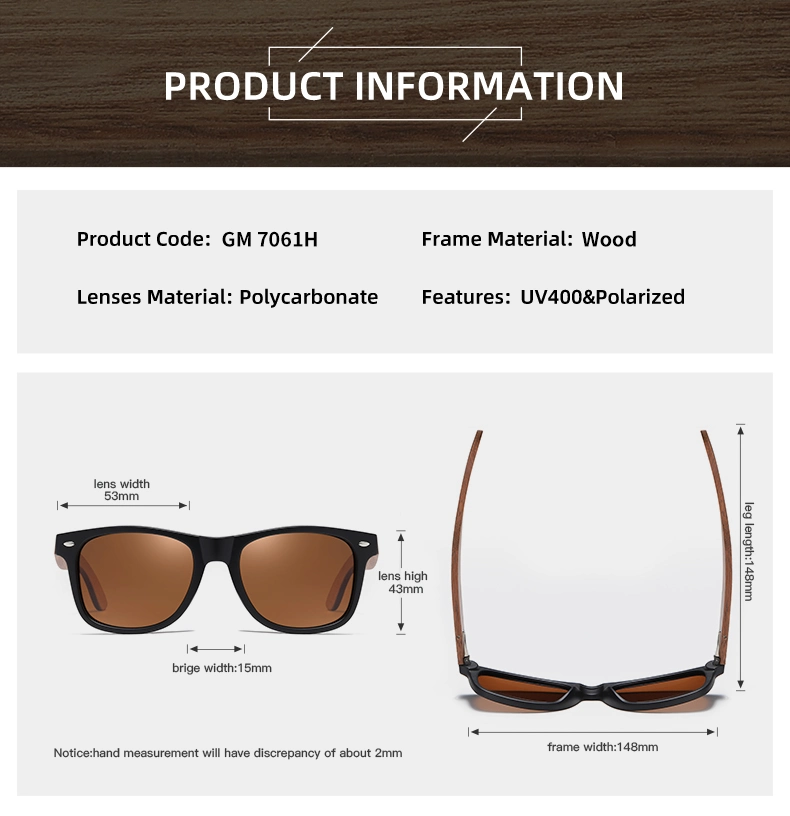 2021 New Wooden Fashion Sun Shades Cheap Price Custom Logo Printed Sun Glasses Promotional Women Men Polarized Sunglasses 2021