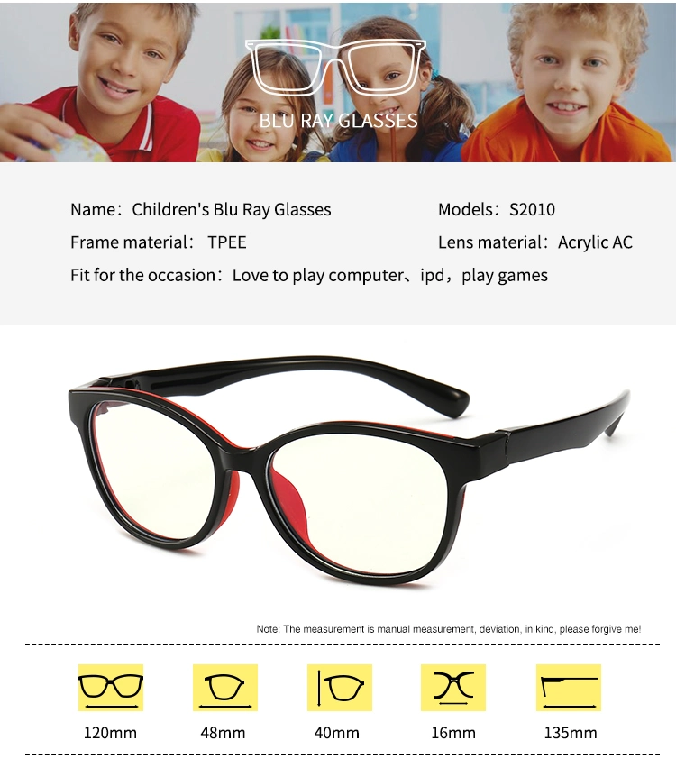 Safety Eye Protection Anti Blue Light Kids Children Silica Gel Silicone Play Eye Glasses