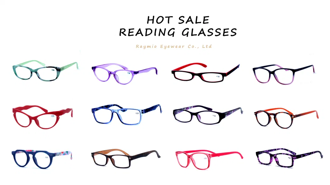 Oversized Metal Frame Reading Glasses with CE
