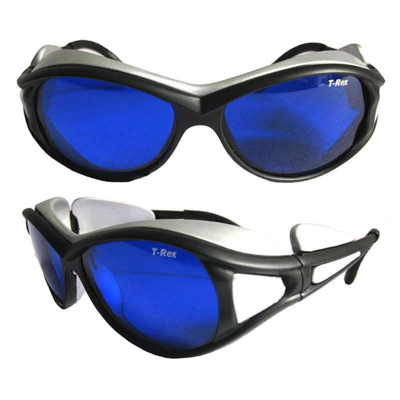 IPL High Optical Density of Wavelength 650nm ND: YAG Laser Safety Glasses Anti Radiation with Blue Lens Safety Eyewear