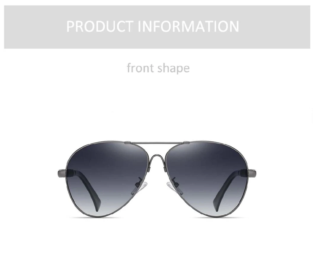 Gd Hot Selling Design Double Bridge Metal Sunglasses Men Women Polarized Sunglasses Mens Lens UV Protection Sunglasses