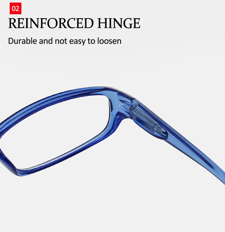 Eco Friendly Eyewear Fashion Thin Anti Blue Light Reading Glass Promotonal Women Designer Reading Glasses (WRP8070144B)