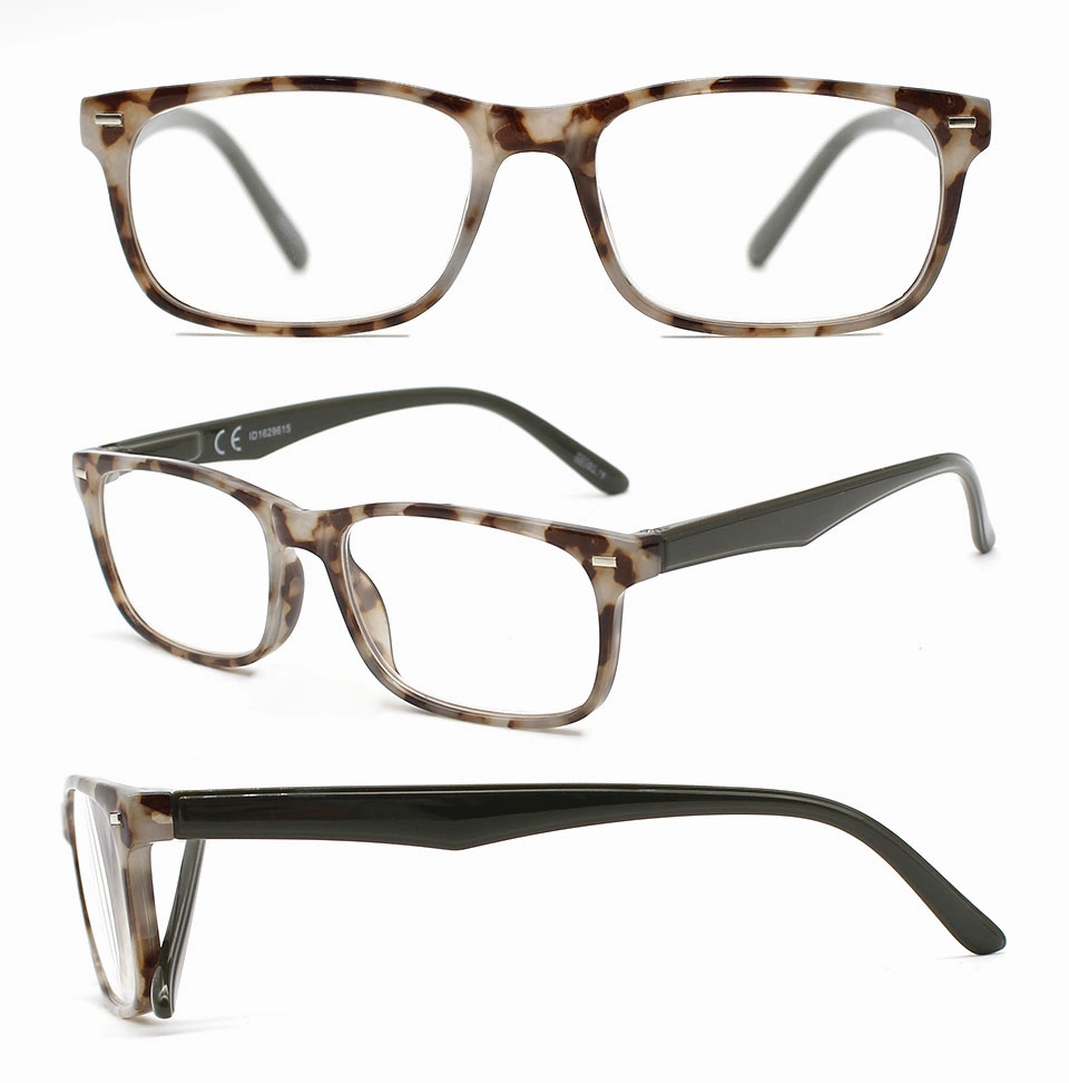 Demi Slim Square Frame Spring Temple Outdoor Reading Glasses Hot Sale Desinger Brand PC Reading Glasses (WRP21019)