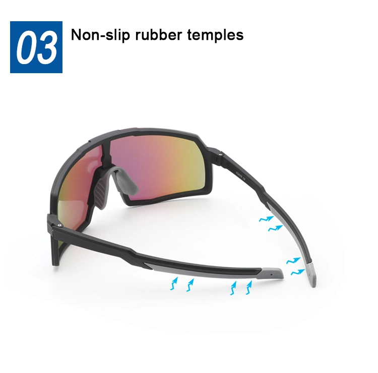 Brand UV400 Polarized Night Vision Lens Bike Sunglasses Set