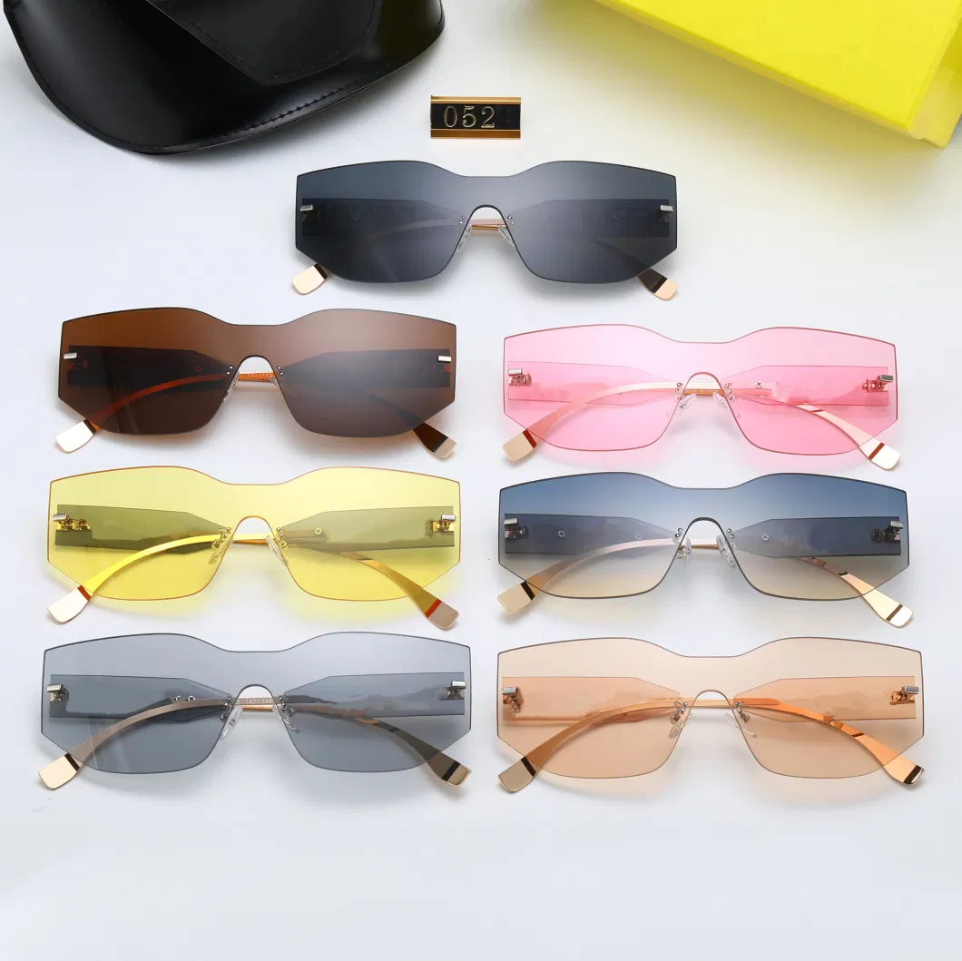 2024 New Square Designer Sunglasses UV400 Plastic Rimless Vintage Shades Women Men