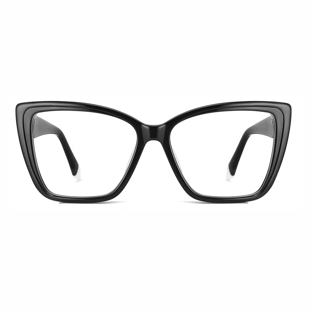 Wholesale Oversized Acetate Spectacle Crystal Vision Eyewear Unisex Optical Frame