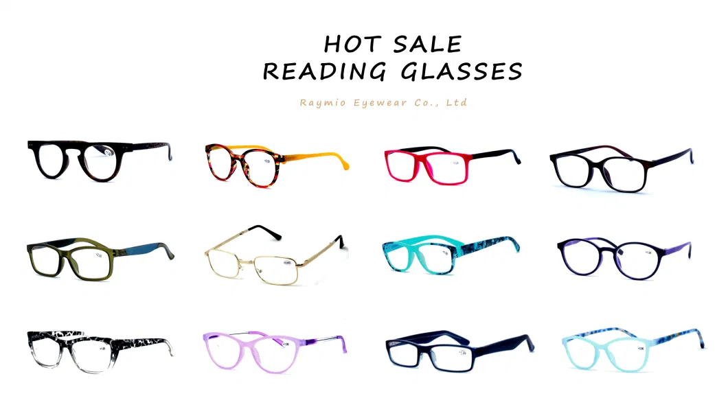 Hot Sales Rectangular Half Frame Gold Metal Glasses Frame Eyeglasses Reading Glasses