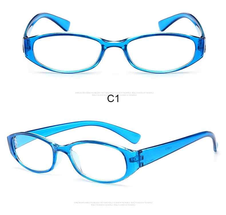 The Factory Directly Supplies Ultra-Light PC Plastic Frame Reading Glasses Running on The Street Stall Reading Glasses HD Resin Presbyopia Glasses