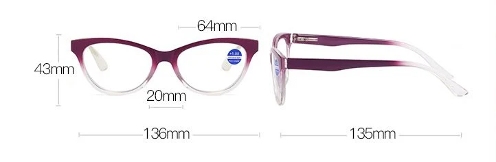 New Fashion Anti-Blue Reading Glasses Wholesale Cat-Eye HD Reading Glasses for Men and Women