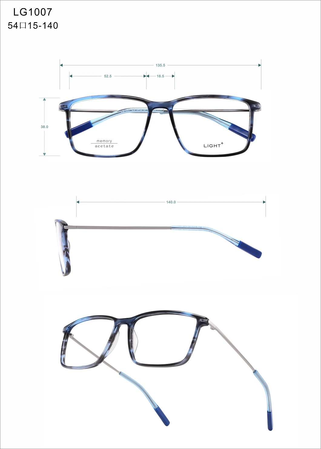 Latest Trendy Optical Glasses Luxury Quality Memory Eyewear