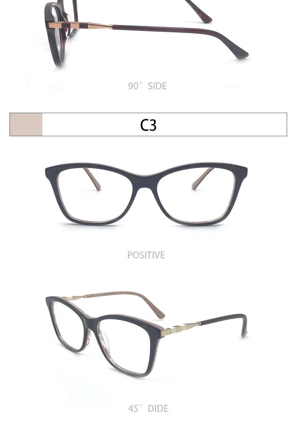 Wenzhou Factory Plastic Frame Acetate Acetate Frame Optical Glasses