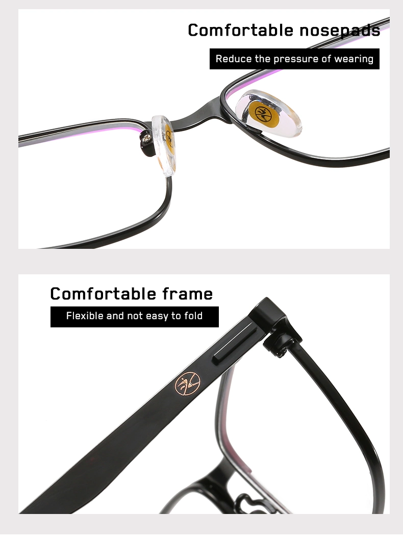 Wholesale Pupil Nano Plastic Bendable Ultra Light Weight Square Shape Semi Transparent Color Prescription Glasses Frame