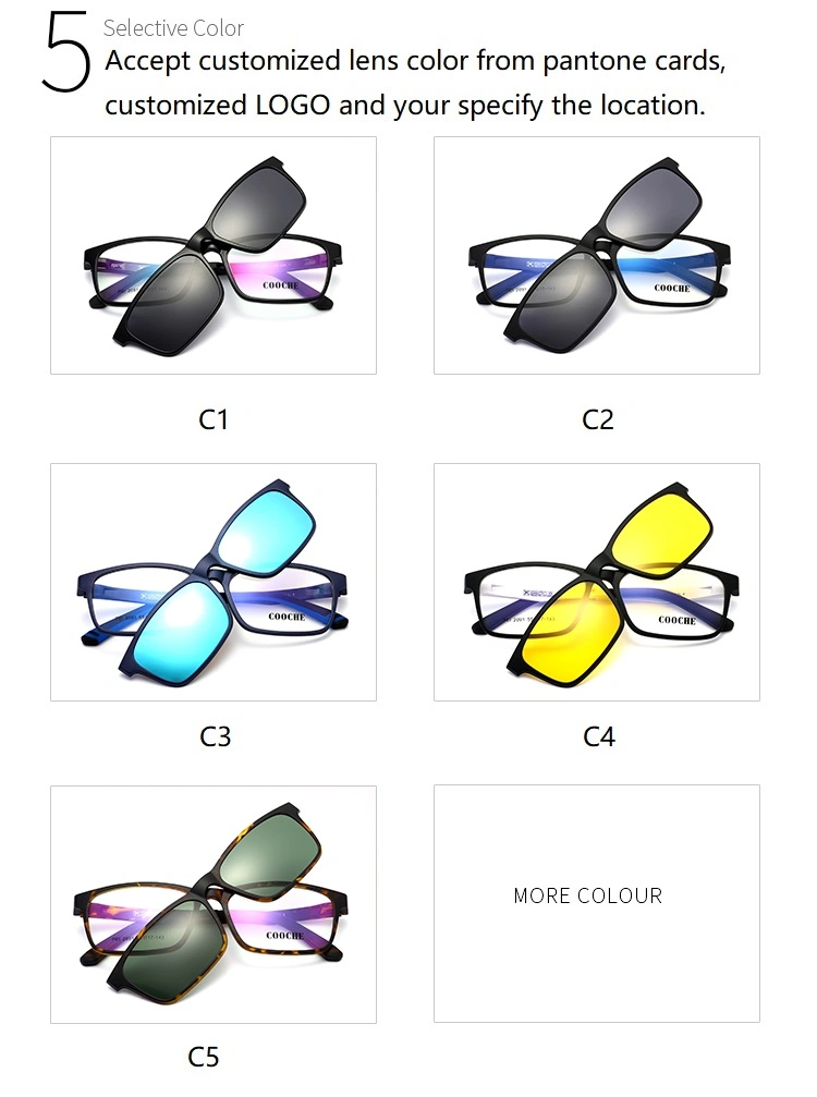 Wholesale Branded Clip on Pilot Sunglasses for Men