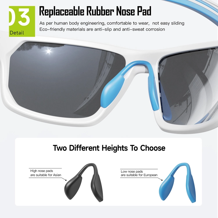 Custom Tr90 High Quality Fishing Sunglasses Designer UV400 Sport Outdoor Tennis Sun Glasses for Men