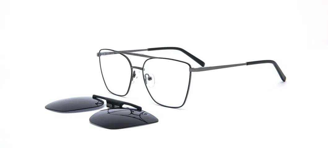 Ready Stock Magnet Sunglasses Metal Eyewear Clip on Sun Glasses