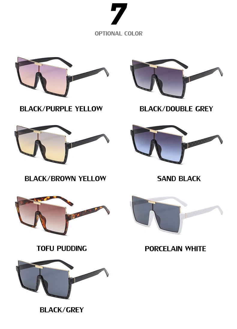 Half Frame Oversize Falte Top Fashion Sunglasses Shades