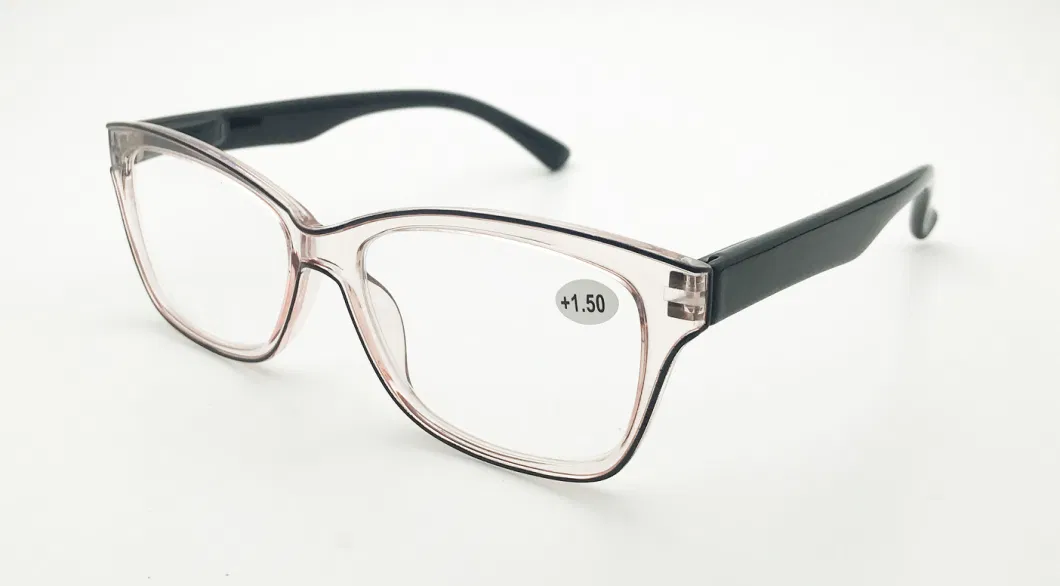 Square Full Frame Plastic Reading Glasses for Men