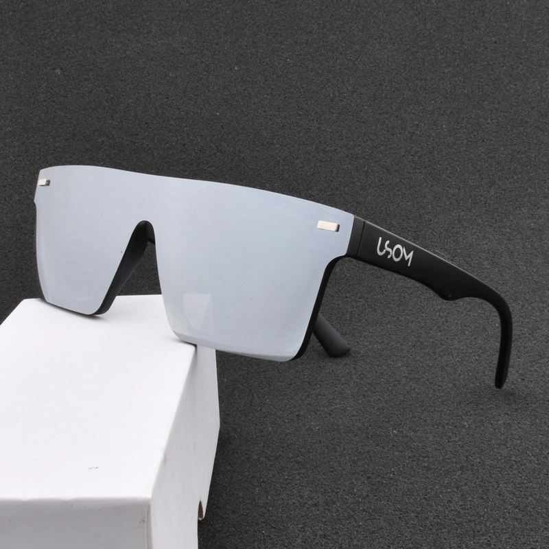 Sunglasses Men Brand Black Square Shades UV400 Gradient Sun Glasses for Men Cool One Piece Designer
