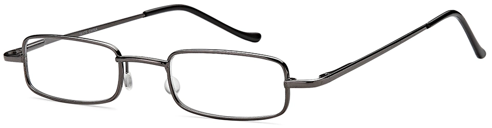 Compact Styling Metal Frame with Matching Pocket-Clip Case Flexible Temples for Reading Glasses
