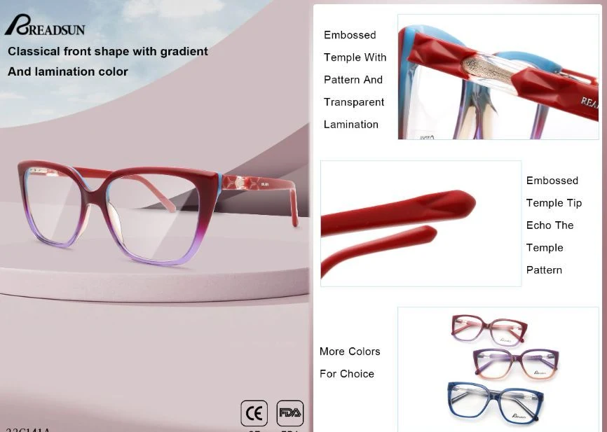 New Superior Eyeglass Optical Glasses Frames Eyewear Quality Custom Acetate Optical Frame