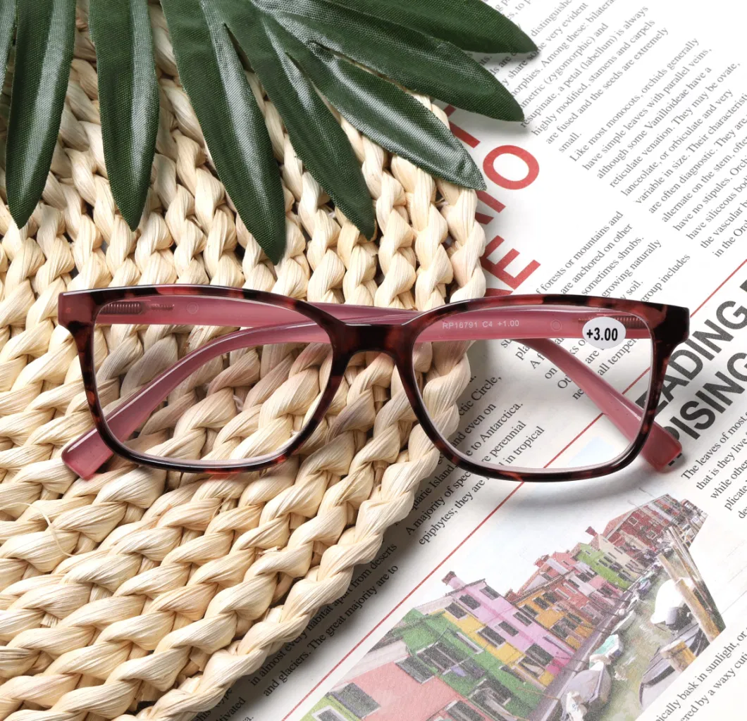 Special Painting Demi Square Frame Reading Glasses Wholesale Comfortable Spring Hinge Eyewear