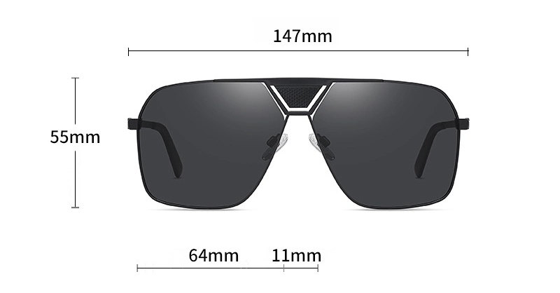 Men Frog Sunglasses Metal Polarized Sun Glasses Outdoor Eyewear 3338