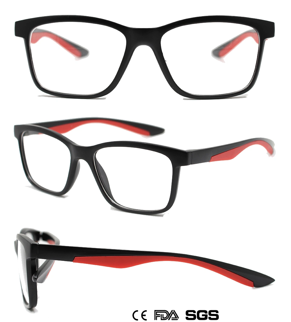 Fashion and Hot Selling Plastic Square Unisex Reading Glasses, Eyeglasses, Eyewear (WRP902027)