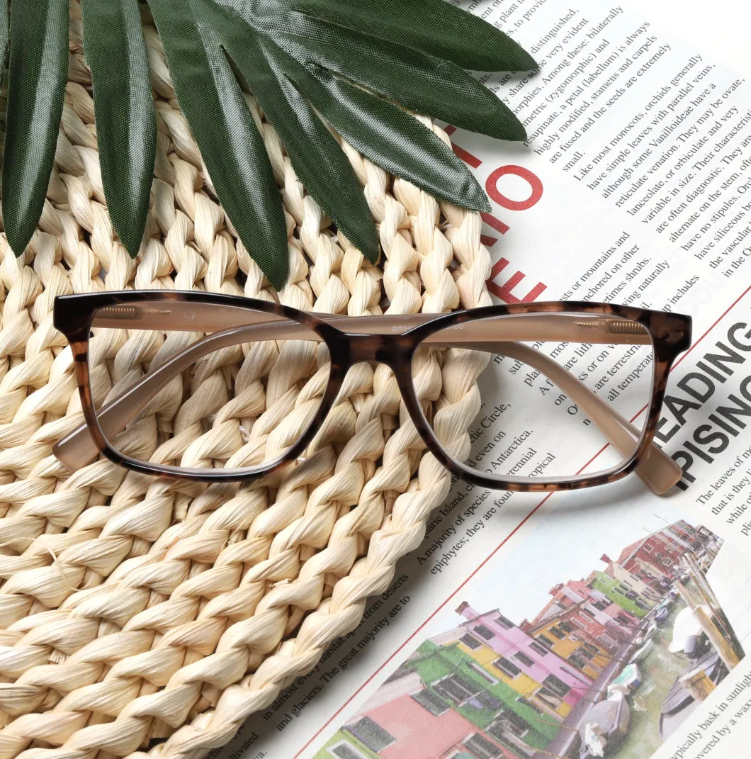 Special Painting Demi Square Frame Reading Glasses Wholesale Comfortable Spring Hinge Eyewear