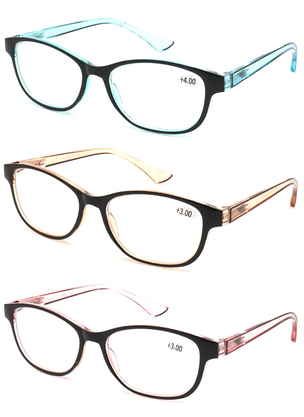 Wholesale Custom Round Frame Ultra Blue Light Proof Unisex Plastic Reading Glasses 1.0 1.5 2.0 2.5 3.0 3.5