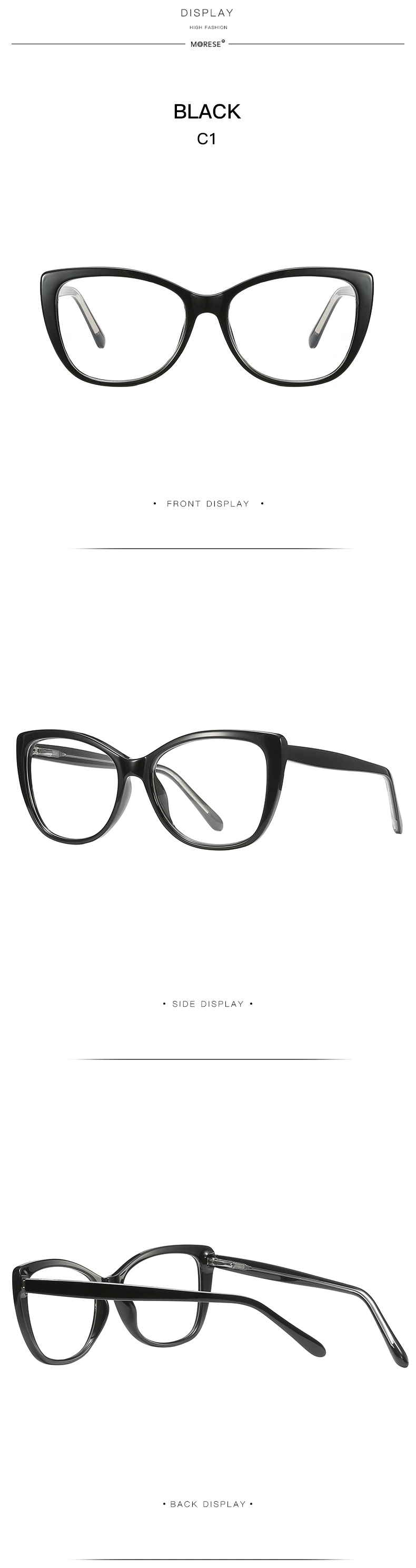 New Model Fashion Vintage Cat Eye Reading Glasses Optical Frame Anti Blue Light Blocking Computer Women Men Glasses