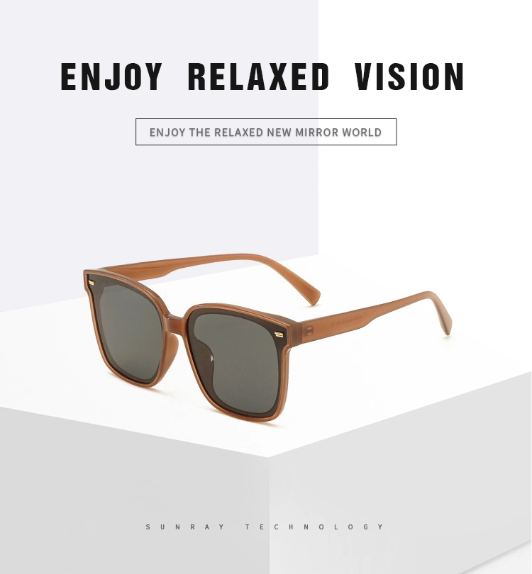 2022 Best Selling Newest Unisex Square Shades Sunglasses Lens Polarized Tr90 Retro Sun Glasses for Women